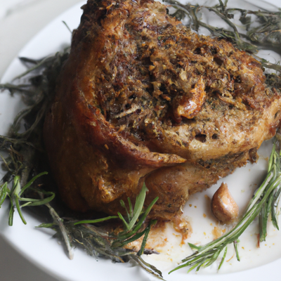 Herb-Roasted Pork Shoulder with Garlic and Rosemary
