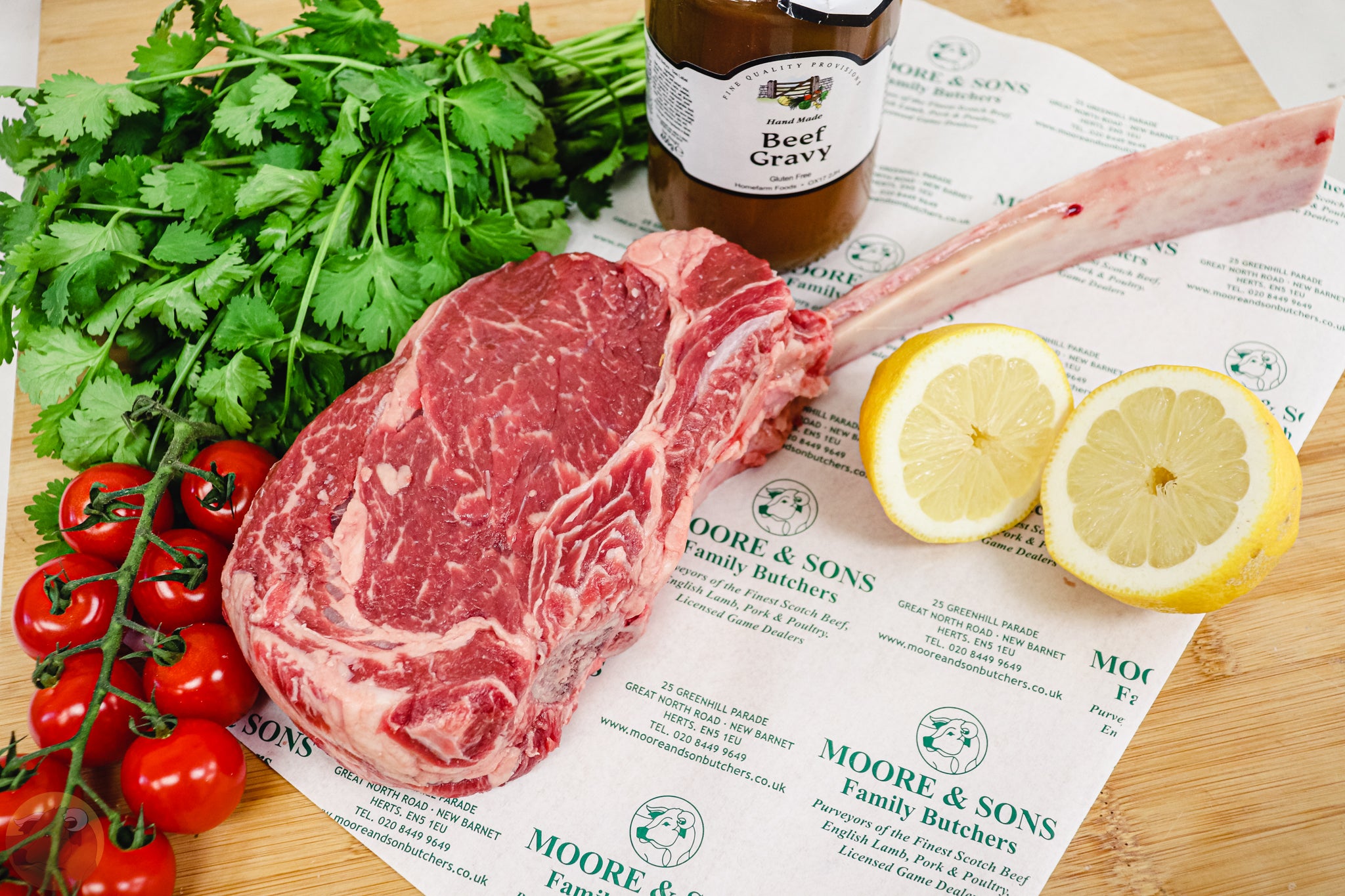 Tomahawk Steak 1kg Moore & Sons Butchers